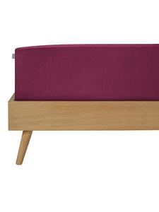 Schiesser Простыня на резинке «Flexi» цвета бордо