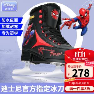 TKH Коньки Disney для женщин и мужчин, детские лезвия для фигурного катания и роликов, ботинки для начинающих, [качество улучшено] Spider-Man + сумка, водонепроницаемая кожаная поверхность, размер L, подходят для ежедневной носки 35-38