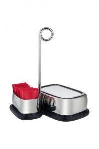 Салфетница и подставка для чая Bibo Alessi, серый