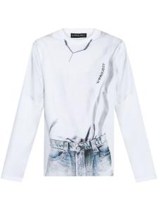 Y/Project футболка с графическим принтом, белый