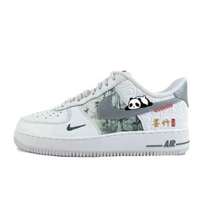Nike Air Force 1 CNY 'Year Of The Snake' нескользящие износостойкие низкие скейтбордские обувь unisex белый серый