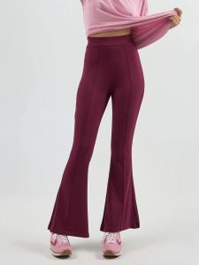 Hiccup Брюки-клеш бордового цвета