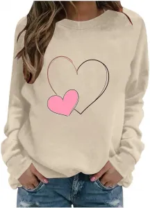 Свитшот женский Valentine's Day, длинный рукав, винтажный