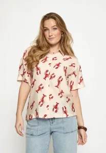 Блузка grith на пуговицах Peppercorn, Aura Orange Print