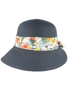 BREITER Синяя соломенная шляпа