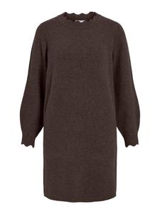 VILA Вязаное платье 'VINikolina' в темно-коричневом цвете