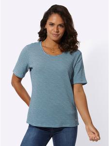 Рубашка с короткими рукавами в темно-сине-белом узоре WITT WEIDEN