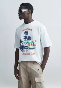 Футболка свободного кроя с принтом Dsquared2, White