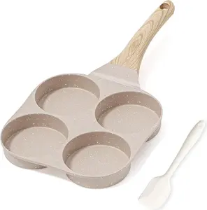 Сковорода для омлета с антипригарным покрытием, совместимая с индукционной плитой, яичница с гранитным покрытием, сковорода для варки яиц с 4 отверстиями Sonstige