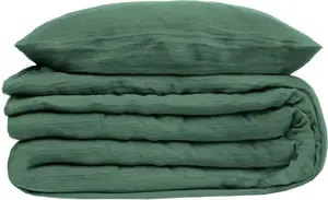 Постельное белье - хлопковый шифон - цвет морской волны - 260x240 см - Atmosphera créateur d'interieur ATMOSPHERA CREATEUR D’INTERIEUR