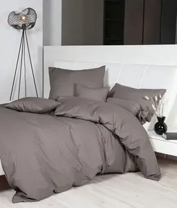 Комплект постельного белья Janine Design Mako-Soft Seersucker PIANO 0125, цвет: вулканический, размер: 135x200 + 80x80 см Original Janine