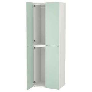 Гардероб SMÅSTAD/PLATSA IKEA, 60x42x181 см, цвет white light green
