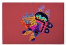 Картина на холсте A.S. Création Looneyland 1 цвет rotbunt