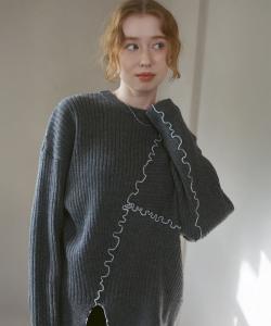 Необычный вязаный топ