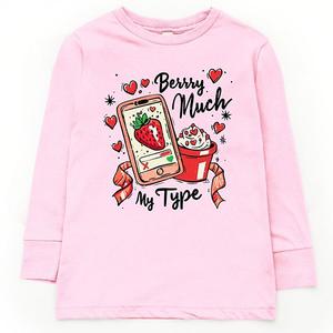 Футболка с принтом Berry much my type strawberry The Juniper Shop, Pink