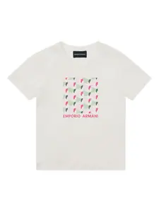 Базовая футболка Emporio Armani Kids, белый