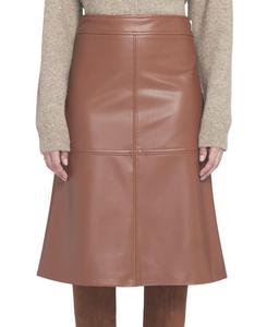 Женская юбка А-силуэта из искусственной кожи ELLE Collection, No Color