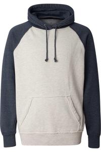 Толстовка с капюшоном J. America Vintage Heather, цвет oatmeal heather/ vintage navy heather