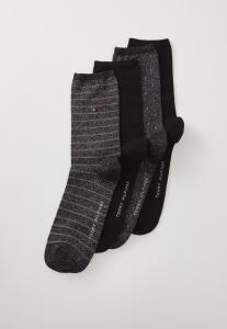 Носки Tommy Hilfiger WOMEN SOCK 4 PACK, Black Lurex/Black