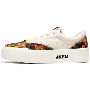 Износостойкие, Легкие, Дышащие и Нескользящие. Низкие Кроссовки для Скейтборда Унисекс JKEM, Оранжевый