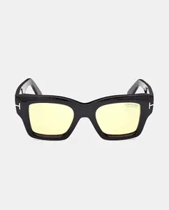 Солнцезащитные очки квадратной оправы из ацетата Tom Ford, черный