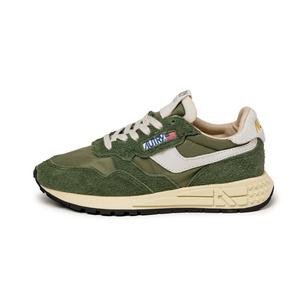 Кроссовки reelwind low w *nylon / hairy suede / cracked leather* Autry, белый