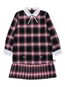 Nº21 Kids клетчатое платье, черный