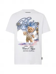 Футболка с круглым вырезом и графическим принтом Philipp Plein, белый