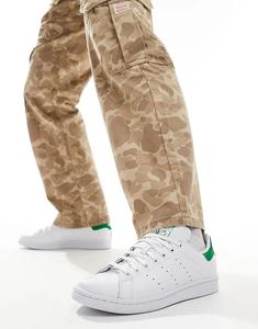 Кроссовки Adidas Originals Stan Smith белого и зеленого цвета