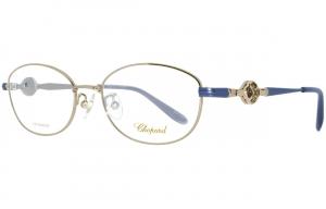 Chopard Овальная оправа для очков из чистого титана женская серебристая, VCHG17J0I88