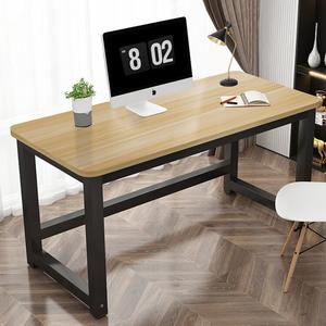 Компьютерный стол Shukeyijia 100x60x74 см, малый для компактных пространств, домашний письменный, офисный, игровой, черная рама с текстурой дерева