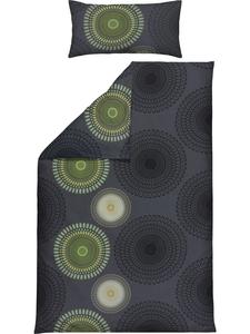 Redbest  Односпальное трикотажное постельное белье антрацитово-зеленого цвета