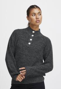 Свитшот ICHI IHNOVO LS12, цвет dark grey melange