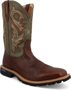 Мужские технические вестерн-сапоги Twisted X с широким квадратным носком - Mxtp006, Caramel