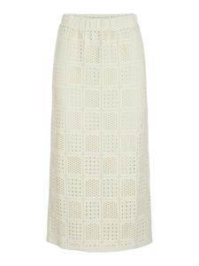 Юбка длиной до колена Vila, кремовый