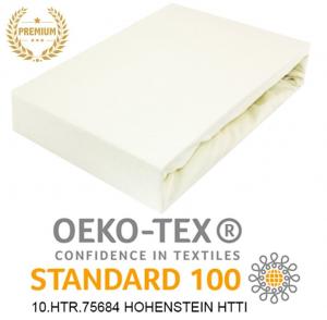 Простыня трикотажная на резинке 100% хлопок 50х70 см ECRU PREMIUM Timex-Pol