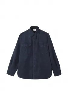 Хлопковая рубашка CPO Fortela, синий