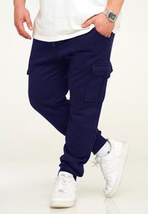 Спортивные брюки behype BHPIURA Lange Sporthose Trainingshose mit Cargotaschen, темно синий