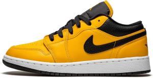 Детские кроссовки Nike Air Jordan 1 Low, золотой/черный/белый