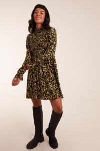 Мини-платье трапеции со сборками Blue Vanilla, зеленый