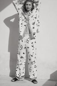 Брюки из смеси льна H&M, мультиколор