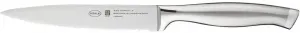 Нож универсальный RÖSLE "Basic Line", (1 шт.), с зубчатым краем, для фруктов и овощей, лезвие из специальной стали Общая длина 24 см, Длина лезвия 13 см., цвет silberfarben