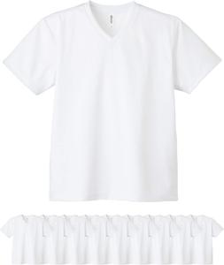 Футболка унисекс с коротким рукавом, с V-образным вырезом Glimmer, белый