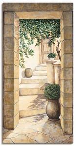 Картина на холсте Artland Eingang Fresco, кремовый