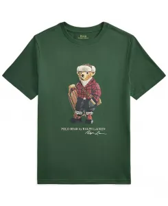 Мальчиковая футболка Polo Bear из хлопкового джерси, размеры 8-20 Polo Ralph Lauren, зеленый