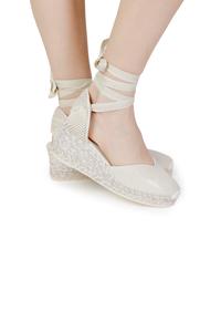 Сандалии ESPADRILLES из хлопка, белый