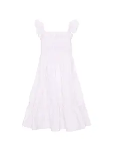 Платье с цветочным принтом и оборками Patachou, розовый