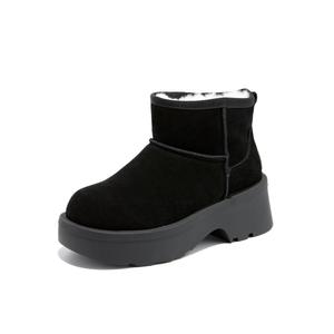 ELLE Женские зимние сапоги Camel/Black/Khaki - Black, цвет Black