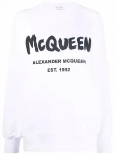 Толстовка с логотипом Alexander McQueen, белый