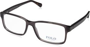 POLO RALPH LAUREN мужские Ph2123 прямоугольные оправы для очков, Shiny Transparent Grey/Demo Lens
